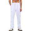 Taoyoule Pantaloni in Cotone per Uomo Cargo Pantaloni Estivi Lunghi e Leggeri con Coulisse e Tasche