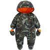 JiAmy Bambino Tute da Neve con Guanti e Scarpe Inverno Pagliaccetto con Cappuccio Caldo Set di Abbigliamento 3-24 Mesi