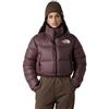 The North Face W Nuptse Short Jacket Giacca da donna outdoor (700 Fill piuma) NF0A5GGEBQ71 Grigio, Melé grigio, M