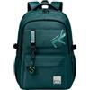 ZHIERNA Zaino per la Scuola per Ragazzi, Zainetti per Scuola Media e Elementare per Adolescenti, Resistente all'Acqua, Leggero, Casual Daypack, verde scuro, 12.6 x 7.48 x 18.5 inches, moderno