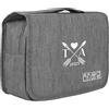 LoLaTide Beauty Case da Viaggio Borsa da Toilette da Appendere Personalizzata per Uomo e Donna Borsa da Viaggio per Toilette con Logo e Nome (grigio)