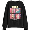 KPOP Demon Hunters KPOP Demon Hunters Huntrix Mira Chibi Boxes Kids Sweatshirt, Black Pullover Unisex - Bambini e Ragazzi (Pacco da 1)