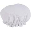 Vagabond Bags Ltd - Cuffia per doccia, motivo: nido d'ape, colore: bianco