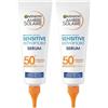 Garnier Siero Corpo Protettivo Sensitive Advanced, Per Pelli Sensibili, Protezione SPF 50+, Resistente All'Acqua, Con x2 Ceramidi, Ambre Solaire, 125 ml (Confezione da 2)