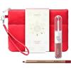 KIKO Milano Snow-Kissed Holiday My Perfect Combo Lips Gift Set-01, Gift Set Makeup Labbra: Unlimited Double Touch E Matita Labbra