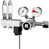 FZONE Regolatore CO2 a Doppio Stadio Acquario Serie PRO Pressione di Uscita Regolabile con Solenoide DC e Valvola a Spillo Alta Precisione Integrata e Contabolle (Dual stage-2)