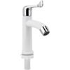 Beufee Rubinetto bianco in ABS, rubinetto semplice per lavabo G1/2 per lavabo da cucina, lavabo, lavabo