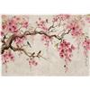 WallArena - Carta da parati fotografica - Uccello, Fiori, 400x280 cm - Murale fotografico - Per soggiorno e camera da letto - Effetto 3D - con Colla