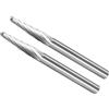 CoCud 2Pz Lima Rotativa in Carburo Tungsteno Gambo 1/8 3mm Dia per Intagli | Lima Rotativa a Forma Cono Taglio Singolo, Metallo