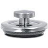 MAKA change your life quality MAKA Tappo d'Ispezione HT Alte Temperature per Canna Fumaria in Acciaio Inox, Chiusura con Molla di Tenuta per Stufe a Legna e Pellet, Combustibile Solido (Ø 100 mm, Inox)