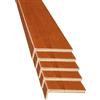 bricoleva.it Coprifilo in Abete, Mostrine per Porte Interne in abete - 5 Pezzi - Con Ala, Ciliegio - Coprifilo lunghezza 2,25mt.