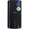 Quality Heating Scaldabagno elettrico 100L Quality Heating controllo meccanico 2000W boiler acqua calda murale nero isolamento 40mm alta efficienza per bagno cucina casa uso quotidiano installazione parete