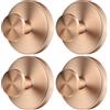 SOCORIA Ganci a ventosa per doccia, specchio, parete, asciugamani (oro rosa, 4 pezzi)