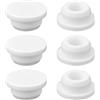 Gosknor 6pz Copri Troppo Pieno Lavandino Gomma, Silicone Copri Foro Troppo Pieno Lavandino Bagno Riutilizzabili Tappi Troppo Pieno Vasca da Bagno Inserto Scarico Lavandino per Rivestimento Lavabo