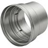 MAKA change your life quality MAKA Raccordo Rigido-Flex per Canna Fumaria in Acciaio Inox, Giunzione da Tubo Rigido a Tubo Flessibile Monoparete (Ø 100 mm, AISI 316)