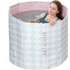 YYW Vasca da bagno pieghevole portatile per adulti, 80 x 70 cm, con controllo della temperatura, per terapia del bagno caldo/ghiaccio, vasca fredda per recupero muscolare e rilassamento (kit isolante)
