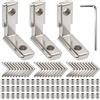 Tenbrachian 30 Pz Connettore Angolare con Scanalatura a T 2020 per Profilo Alluminio,Staffe Connettori Angolari Interni con Scanalatura a T 90° per Profilo in Alluminio Serie 20, con 60 viti, 1 chiave a brugola