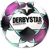 Derbystar - Pallone da calcio unisex, per ragazzi e ragazze, con replica brillante, colore bianco magenta menta, 5
