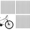 Carehabi Confezione da 36 riflettori per Bicicletta, Strisce Riflettenti per Bicicletta con visibilità a 360°, Facili da installare e riutilizzabili, Copri Raggi Bici, Set di riflettori per Raggi