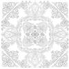 Honsell 12109 - Cornice con Motivo Mandala, Formato 30 x 30 cm, Motivo prestampato da colorare con Colori acrilici, acquerelli e ad Olio e pennarelli e matite Colorate