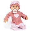 Bayer Design Bambola interattiva 38 cm, parlante, con ciuccio, biberon | morbida, da coccolare, con suoni, occhi che si chiudono, accessori per i giochi di ruolo dei bambini