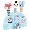 Vilac Pop-up Iceland Michelle Carlslund Blu e Bianco per Bambini in Legno | Meccanismo a sorpresa | mondo polare colorato e illustrato | stimola immaginazione e sorpresa | idea regalo molto ludica