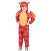 Riethmüller Kinder Kostüm Fleece Dragon - Karneval Kostüm & Faschingskostüm für Jungen & Mädchen von 6-8 Jahren - Verkleidung & Kinderkostüm