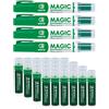 ESENG® Pennarelli per Lavagna Magic WM-218 (4 Pennarelli + 24 Cartucce | Verde)