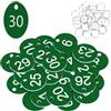 Flintronic Portachiavi Numerati, Targhette Numerate in Plastica, 30 Pezzi