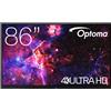 Optoma H1F0H08BW101 lavagna interattiva 2,18 m (86") 3840 x 2160 Pixel Touch screen Nero USB [H1F0H08BW101]