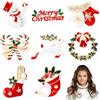 ZOOMPIL Christmas Brooch Pins Set, 8 Pezzi di Spilla in Metallo Spilla Serie Natalizia, Spilla di Natale con Cristallo Strass, Pin Regalo per donne Decorazioni di Natale