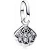 MSPOVOF Conchiglia scintillante mini Charm S925 ciondolo in argento sterling per bracciali e collane regalo di gioielli per donne