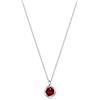 immobird Collana Donna in Argento Sterling 925 con Granato di Ipoallergenici Collana per Eleganti Regali per Donna 40+5cm