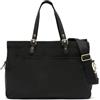 MISAKO Basiliso porta computer stile shopper in nylon da 13,3 pollici Donna - Basiliso Nero 24x12x40cm