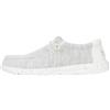 HEYDUDE Hey Dude Wally Stretch Sox - Mocassini da uomo, Bianco tempesta, 41 EU
