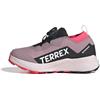 adidas Unisex - Bambini e Ragazzi Terrex Agravic Boa Climaproof Trail Running Shoes, Magic Mauve/Distilled Pink/Solar Turbo, 30 EU