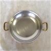 Magic Shatk TEGAME IN RAME STAGNATO 2 MANICI Ø 24 CM. CUCINA Magic Shark Made in Italy