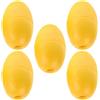 LALAFINA 5 Pezzi Boa Galleggiante per Kayak, Galleggiante per Corda Marina, PVC Giallo Ovale, Stabilizzatore per Barche e Watercraft, per Linee di Ancoraggio e Piscine