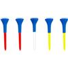 Kichvoe 5 Pezzi Tee da Golf Flessibile 74mm in Gomma e Plastico | Pratico da Trasportare, Bassa Resistenza, Indicato per Principianti e Sessioni di Pratica Sul Campo Colore Casuale