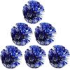 Alasum 6 Pezzi Pom Poms Cheerleader Decorativi, Plastica, Anello per Dito, per Competizioni Sportive e College