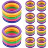 Hohopeti 60 Pezzi Gioco Bottiglie Anello in Plastica 2 Pollici, Set Lancio