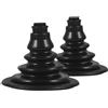 DEARMAMY Cuffia Leva Cambio per Yacht e Applicazioni Professionali Facile Installazione 2 Pezzi Cuffia Cavo in Gomma Nero Resistente alle Intemperie per Cavi Sterzo ed Elettrici