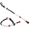 NUOBESTY 2 Pezzi Contapunti da Golf a Catena da Polso Contatore di Colpi Golf in Plastica Rosso Design Fibbia Leggero e Portatile Uso Outdoor