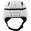 HOLIDYOYO Casco da Rugby Imbottito Guscio Morbido in Eva Bianco, Struttura Traspirante e Assorbimento degli Urti, per Allenamento e Gioco Sul Campo per Adulti e Giovani Atleti