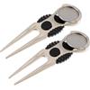 SWOOMEY 2 Pezzi Golf Divot Tool Decorativo, Marcatore Palla da Golf, Lega di Zinco, Facile da Premere, Forte Tenuta del Marcatore, Portatile, per Riparazione del Prato dei Pitch