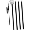 PACKOVE Supporto Nero da Campeggio Doppia Pieghevole per Lampada Testa | Lega di Alluminio, per Uso Outdoor e Camping, Fissaggio su Tavolo Stabile
