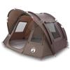 GFMGUEMV Tenda da pesca marrone per 2 persone, impermeabile, in poliestere con rivestimento in PU, antivento, cuciture sigillate, facile da montare con aste in fibra di vetro