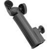 HEMOTON Portaombrelli per Carrello da Golf Supporto Ombrellone per Golf Trolley Plastico Nero Altezza Regolabile Compatto Impugnatura Arrotondata