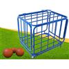 Generic Carrello per Attrezzature per palloni Spors, Porta palloni per Calcio, pallavolo, Organizer per palloni da Calcio, Gabbia impilabile, portapalle con Ruote per riporre (Blu 120 x 80 x 90 cm)