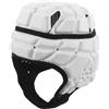 SAFIGLE Casco Imbottito da Rugby in Eva Traspirante e Assorbimento Urti, Copricapo Sportivo Bianco per Allenamenti e Partite Sul Campo